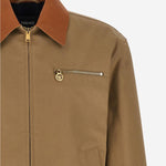 GIACCA IN COTONE CON COLLETTO A CONTRASTO 1022244 1A168021KM00 VERSACE 