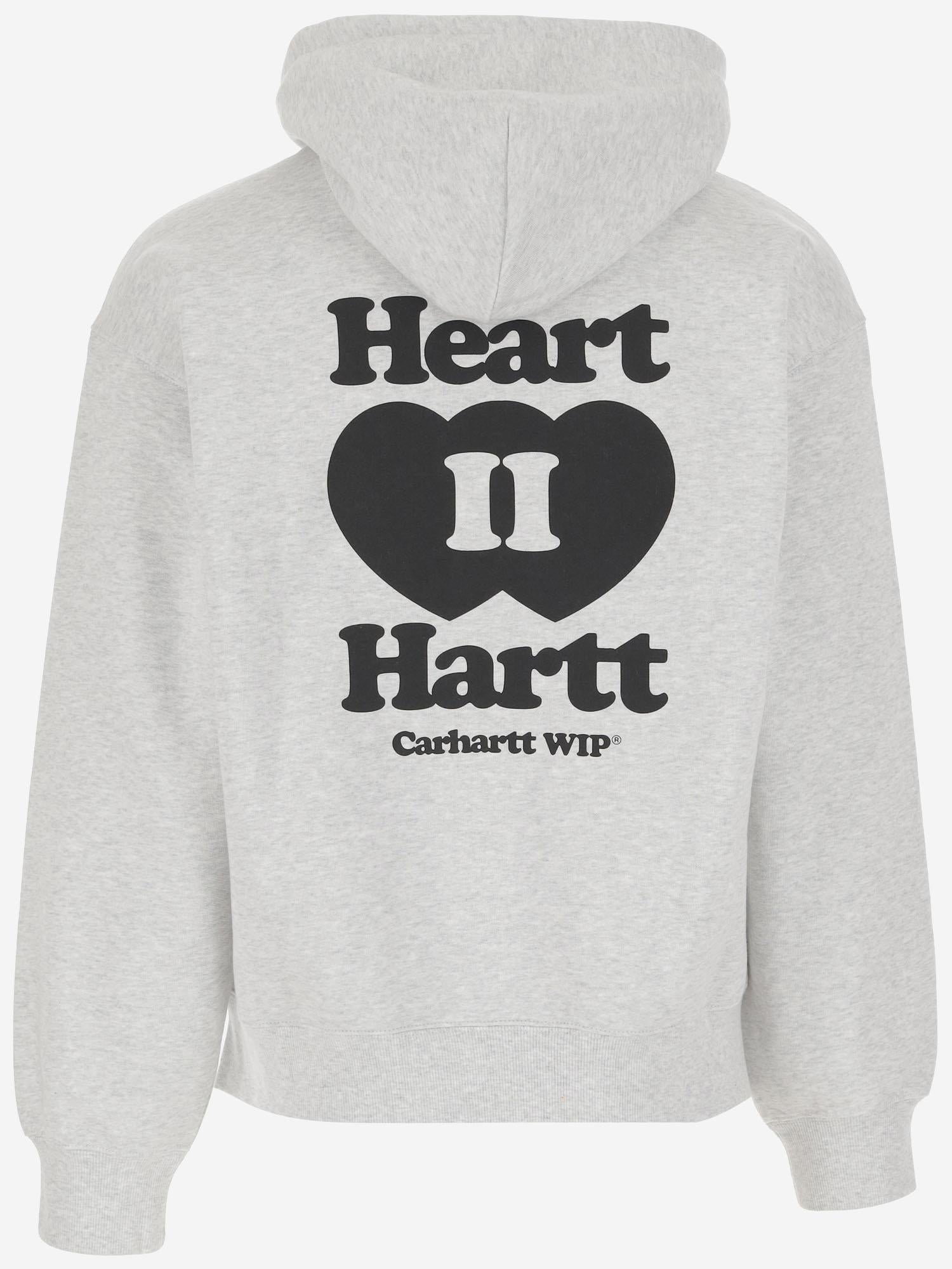 Felpa Heart II Hartt in cotone con logo I035176 482XX CARHARTT WIP 