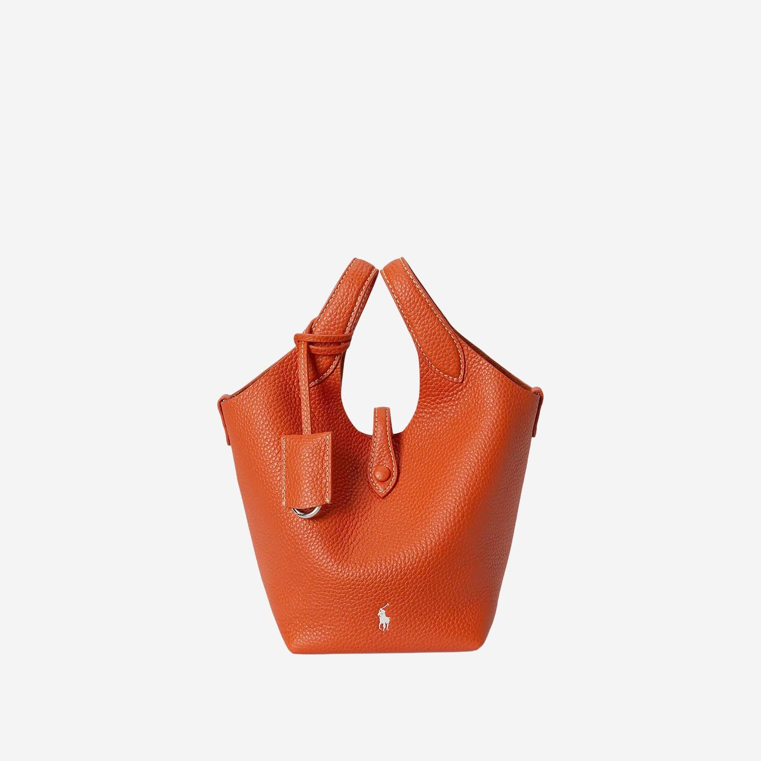 Tote Polo Play piccola in pelle martellata 428944657 016 POLO RALPH LAUREN 