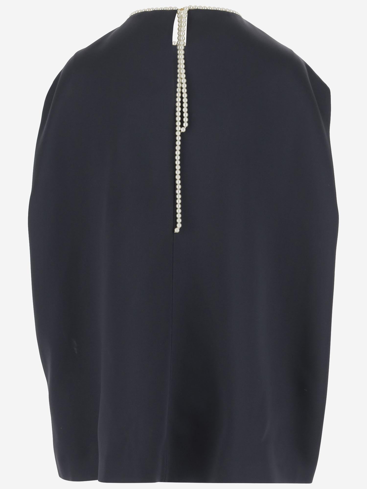 Top Cocoon in raso doppio 6251K2109901 980 CARVEN 