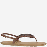 Sandali Riviere in pelle 5Y408E 2CSPF03S9 MIU MIU 