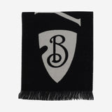 SCIARPA IN LANA CON LOGO 8109563 BLACK/CALICO BURBERRY 