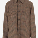 OVERSHIRT IN PIED DE POULE 843378 YZ9CH9773 SAINT LAURENT 