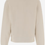 FELPA IN COTONE CON LOGO RICAMATO 859817 Y36SW7425 SAINT LAURENT 