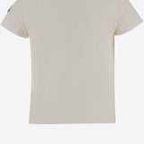 T-shirt in cotone con dettaglio realizzato alluncinetto 8C0004183907 034 MONCLER ENFANTS 