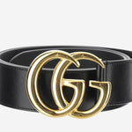 CINTURA GG MARMONT IN PELLE 406831 0YAOG1000 GUCCI 