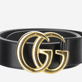 CINTURA GG MARMONT IN PELLE 406831 0YAOG1000 GUCCI 