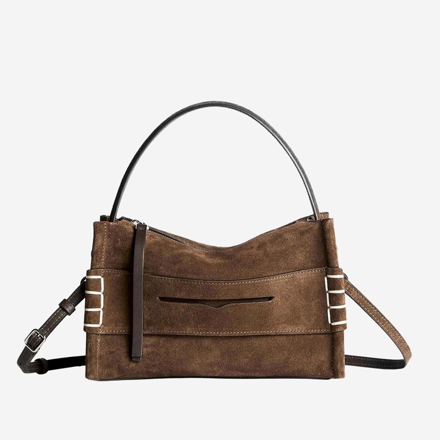 BORSA LOAFER IN PELLE SCAMOSCIATA CON LOGO HB0716 LA0364600 JW ANDERSON 