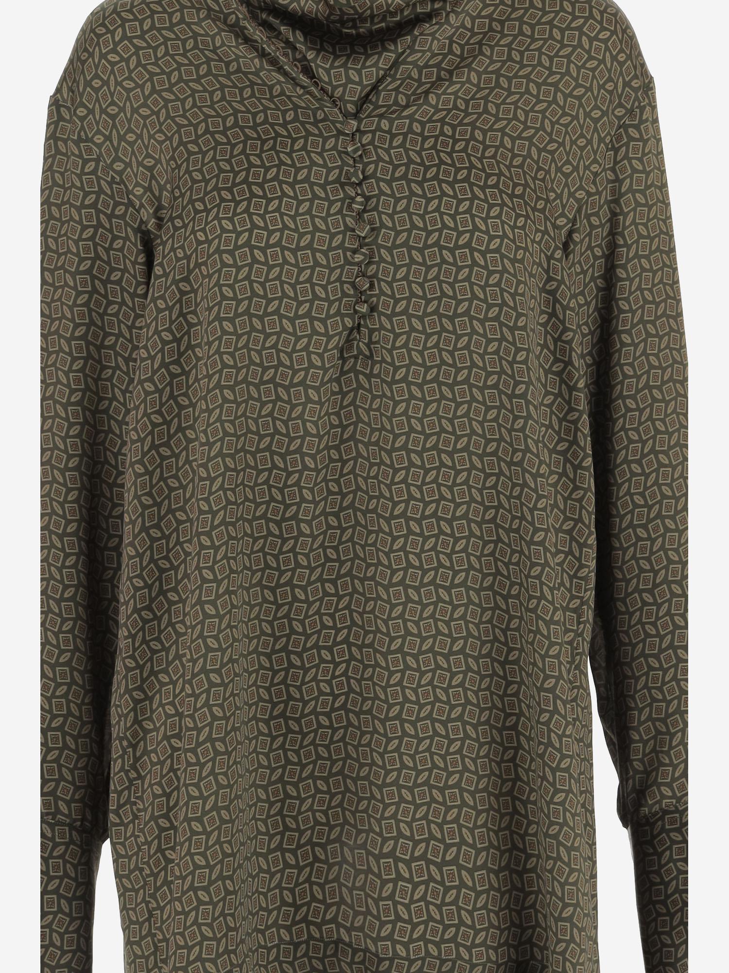 CAMICIA IN SETA CON COLLO DRAPPEGGIATO 010778 2110606 DRIES VAN NOTEN 