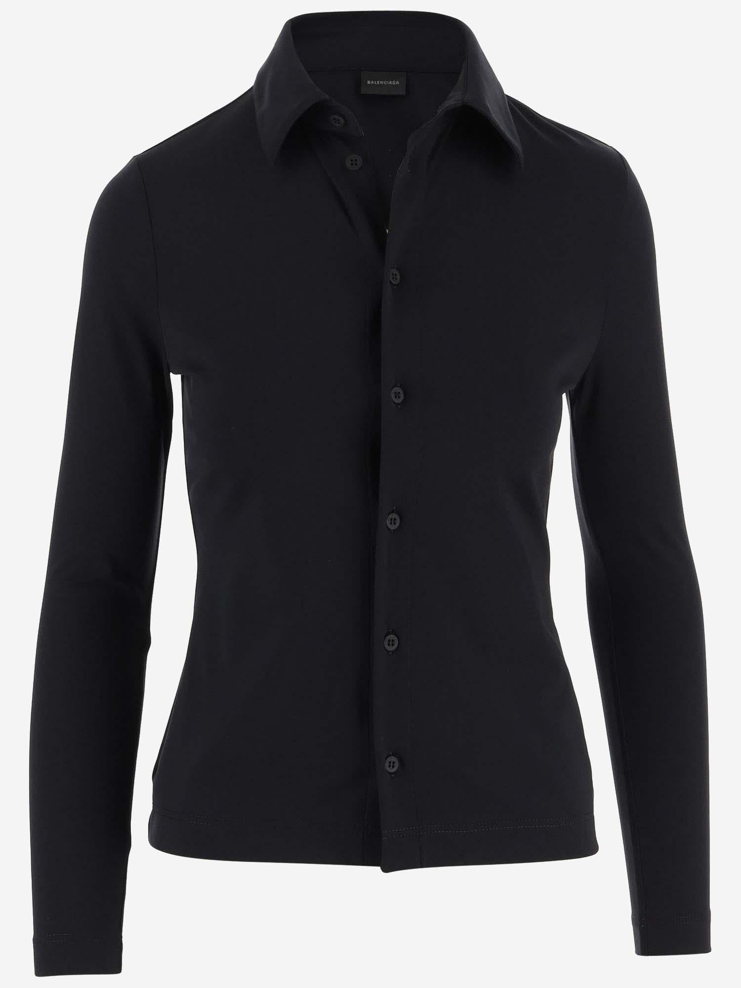 CAMICIA IN JERSEY STRETCH 790943 TQK221000 BALENCIAGA 