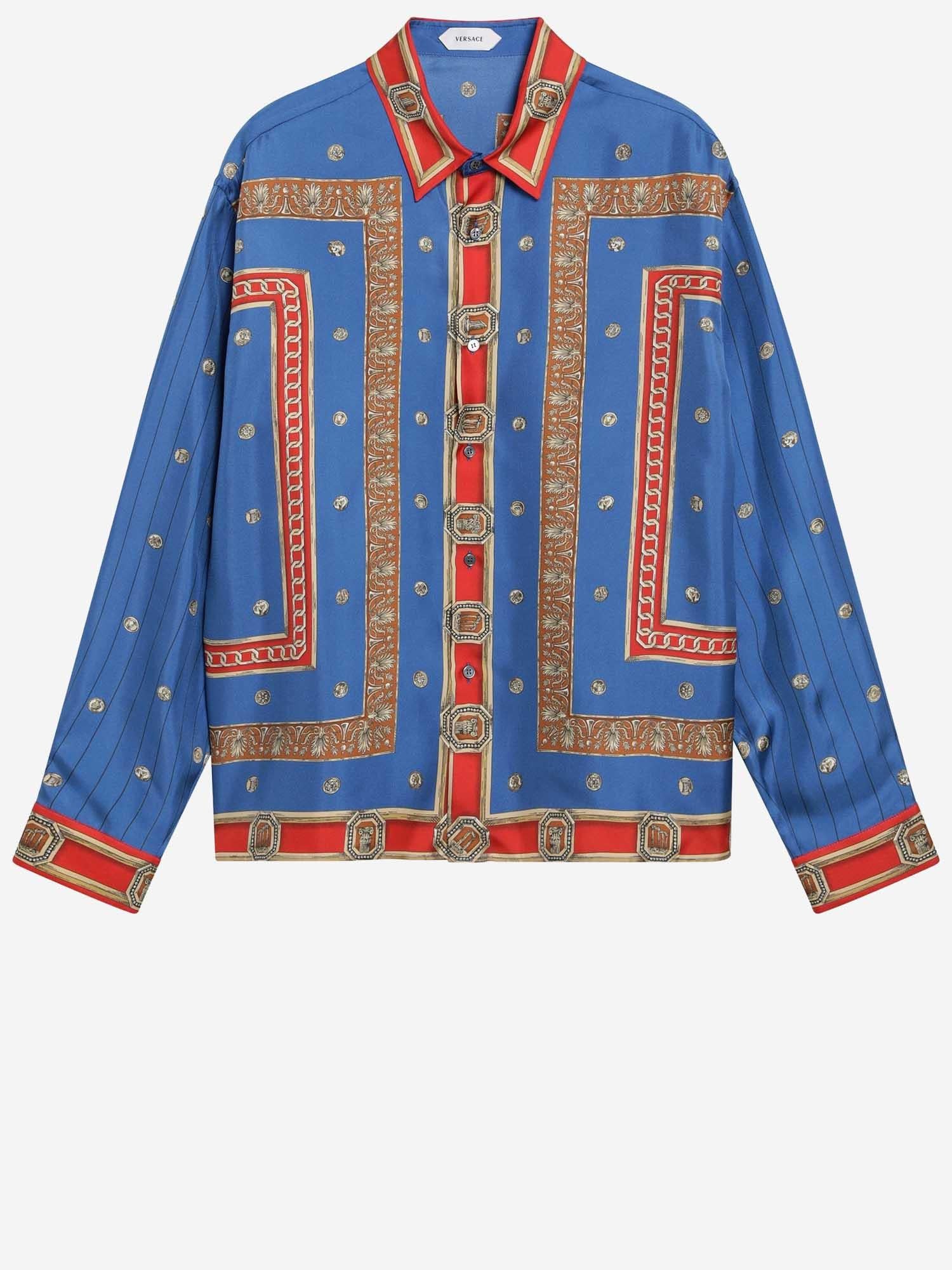 CAMICIA IN SETA CON STAMPA THE RINGMASTER 1024520 1A179535UJ30 VERSACE 