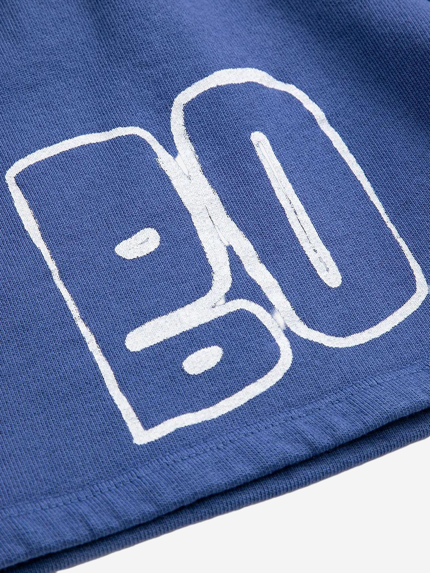 PANTALONI CORTI IN COTONE CON LOGO B126AC144 NAVYBLUE BOBO CHOSES KIDS 