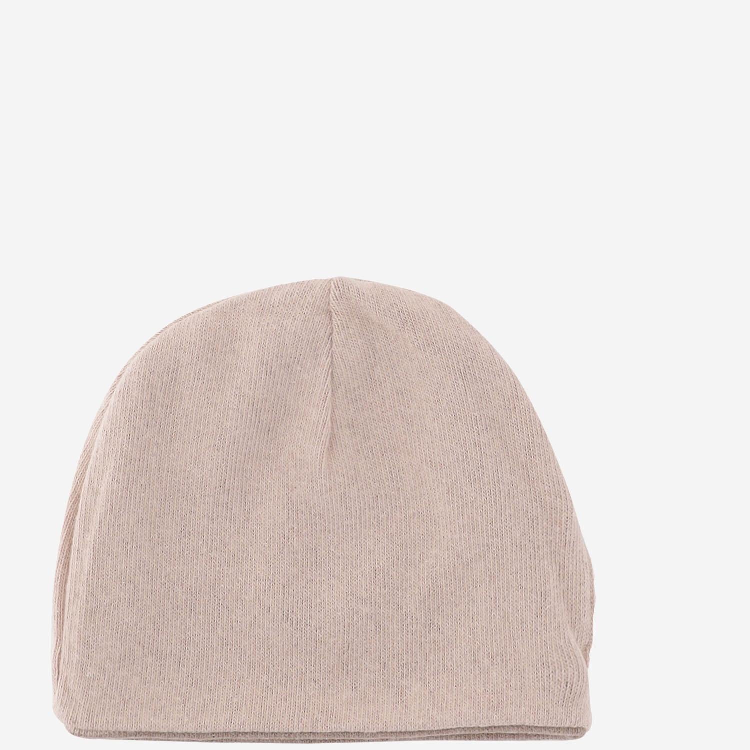 Beanie in misto cotone stretch 25W159 NUDE 1+ IN THE FAMILY KIDS 