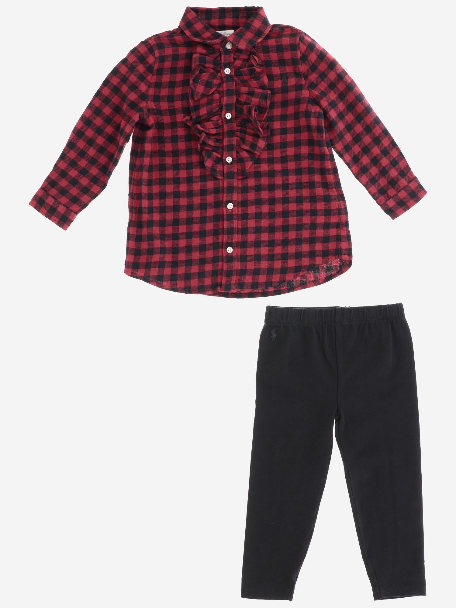 SET DUE PEZZI IN COTONE 310981202 001 POLO RALPH LAUREN KIDS 