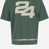 T-SHIRT IN COTONE CON LOGO SG2410103 HUNTERGREEN SUMMER GAMES 