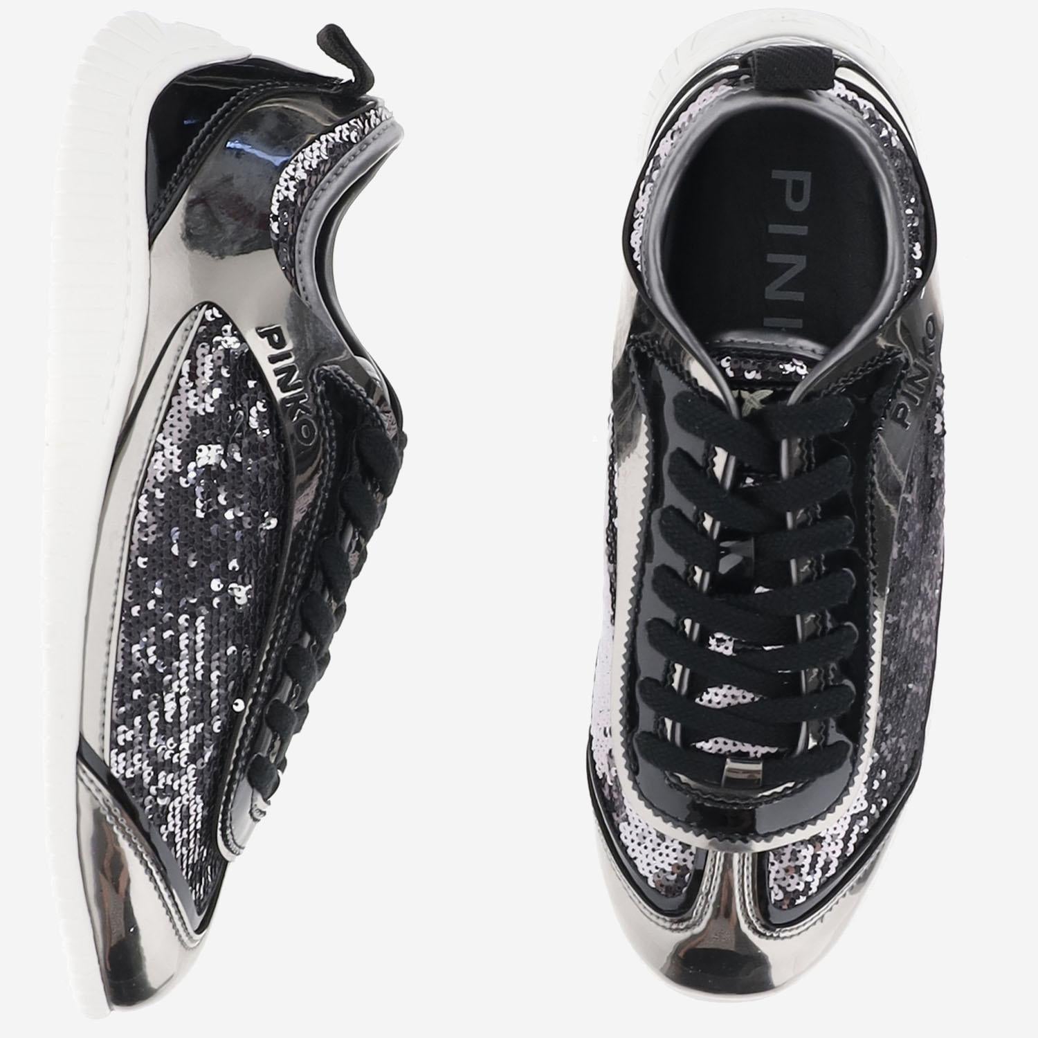 SNEAKRES REBY 10 CON PAILLETTES SS0123 T046KZ7 PINKO 