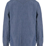 CAMICIA IN COTONE E LINO C0724D 11 FINAMORE 