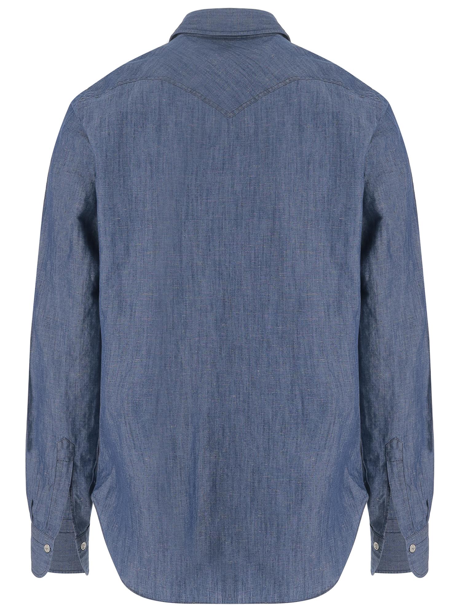 CAMICIA IN COTONE E LINO C0724D 11 FINAMORE 