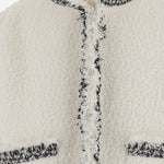 GIACCA BOUCLÉ CON PROFILI A CONTRASTO 08322 151 SACAI 