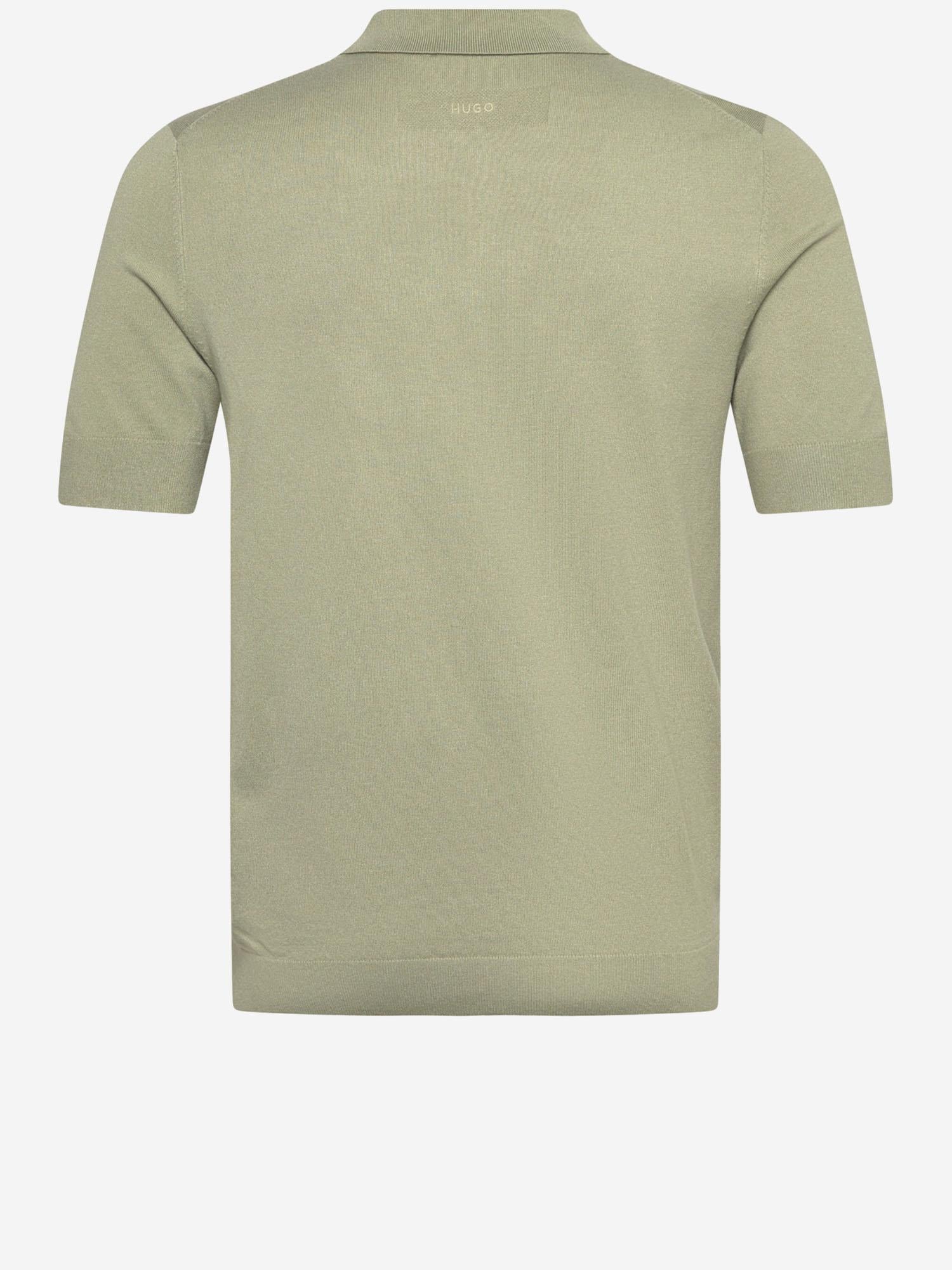 POLO IN MISTO VISCOSA CON LOGO 50536672 337 HUGO BOSS 