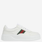 Sneakers in pelle con banda web 848307 UPG409064 GUCCI 