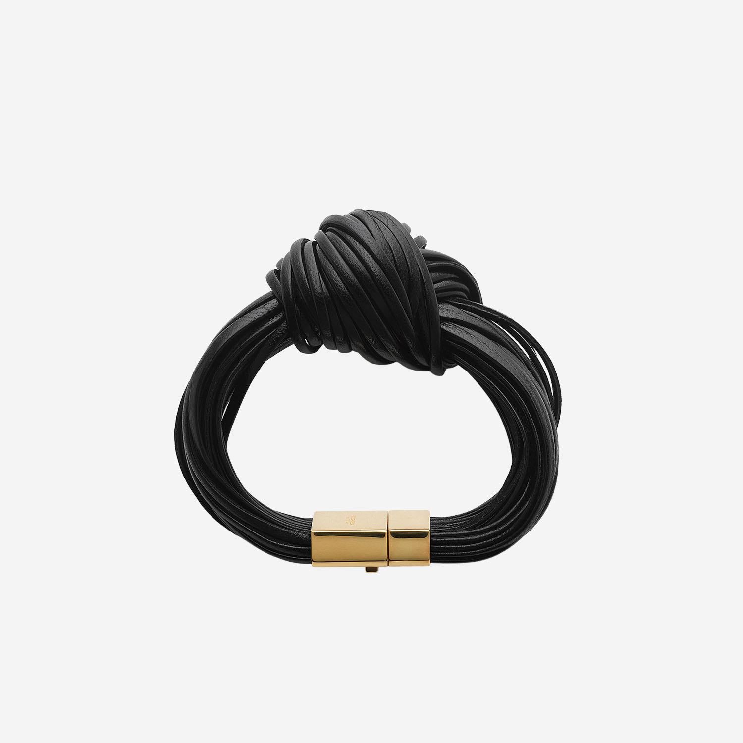 Bracciale Knot in pelle 857356 VAHUA1000 BOTTEGA VENETA 