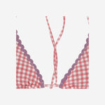 TOP BIKINI CON MOTIVO A QUADRETTI LEH0001 05440F MC2 SAINT BARTH 