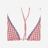 TOP BIKINI CON MOTIVO A QUADRETTI LEH0001 05440F MC2 SAINT BARTH 