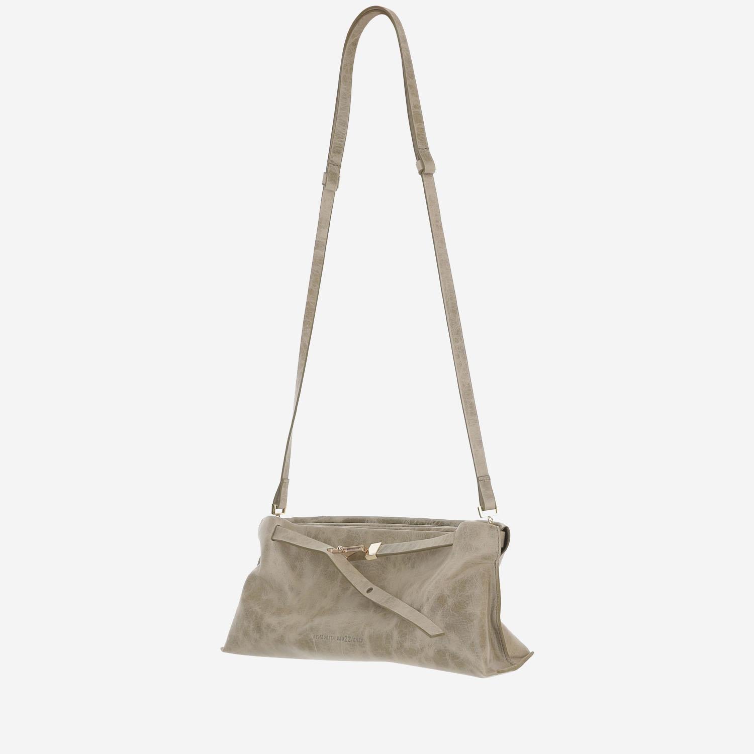 BORSA LAUREN IN PELLE LUCIDA LAURENBACALL LAMBSKINTOASTEDCOCONUT BENEDETTA BRUZZICHES 
