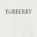 T-SHIRT IN COTONE CON LOGO 8122389 CHALK BURBERRY 