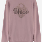 FELPA IN MISTO COTONE CON LOGO CH25WJH27194 6R5 CHLOE 