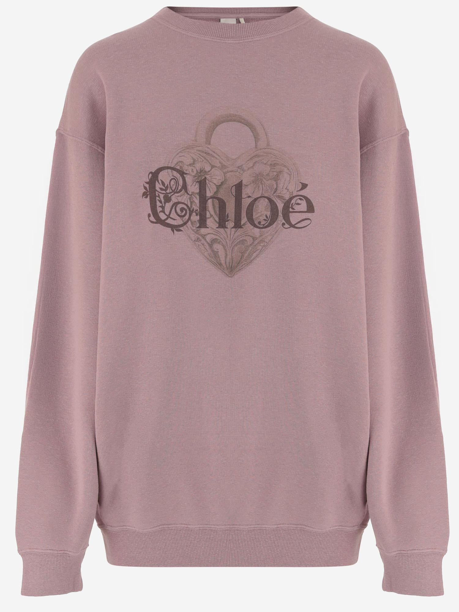 FELPA IN MISTO COTONE CON LOGO CH25WJH27194 6R5 CHLOE 