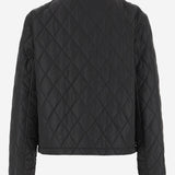 Giacca in nylon trapuntato 8107465 BLACK/SANDIPCHECK BURBERRY 
