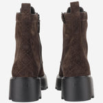STIVALETTI IN PELLE SCAMOSCIATA CON T MONOGRAM<BR/> 178110 200 TORY BURCH 