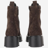 STIVALETTI IN PELLE SCAMOSCIATA CON T MONOGRAM<BR/> 178110 200 TORY BURCH 