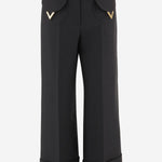 PANTALONI IN LANA E SETA 8B3RB725 1CF0NO VALENTINO 