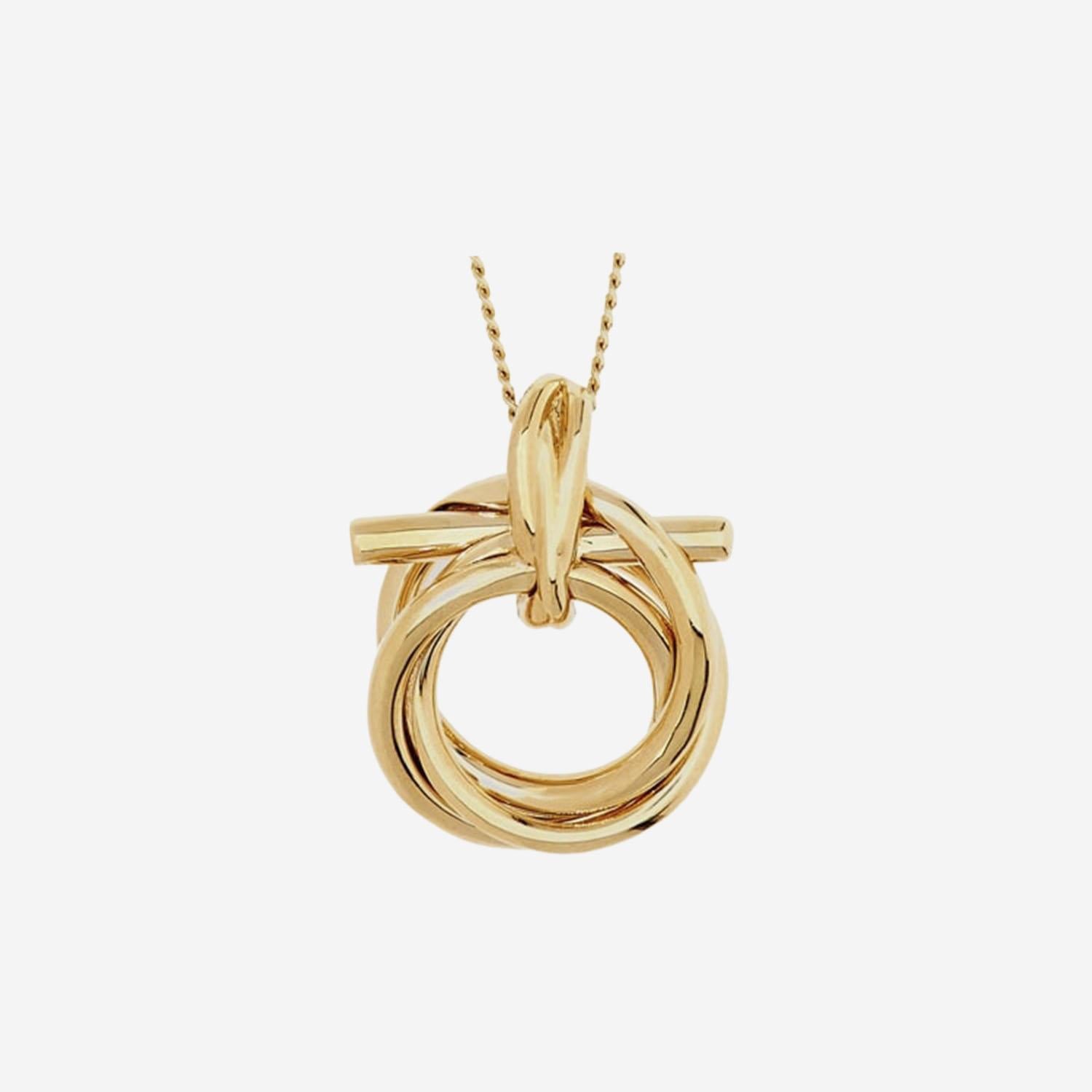 COLLANA CON PENDENTE GANCINI 760551 001 SALVATORE FERRAGAMO 