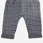 Pantaloni Simon con motivo a quadri 25W186 DARKBLUE 1+ IN THE FAMILY KIDS 