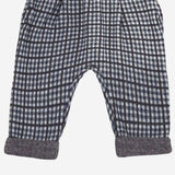 Pantaloni Simon con motivo a quadri 25W186 DARKBLUE 1+ IN THE FAMILY KIDS 