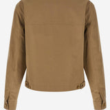 GIACCA IN COTONE CON COLLETTO A CONTRASTO 1022244 1A168021KM00 VERSACE 