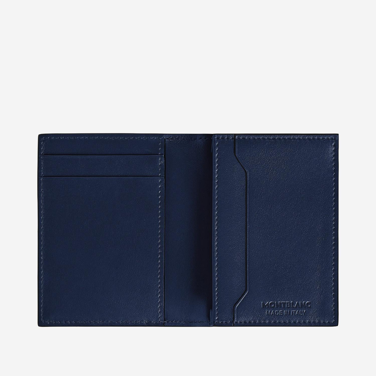PORTACARTE IN PELLE MEISTERSTÜCK 221304 BLACK/INK BLUE MONTBLANC 