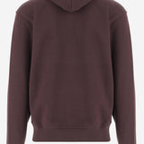 FELPA IN COTONE CON PATCH CHECK 8114990 WINE RED BURBERRY 
