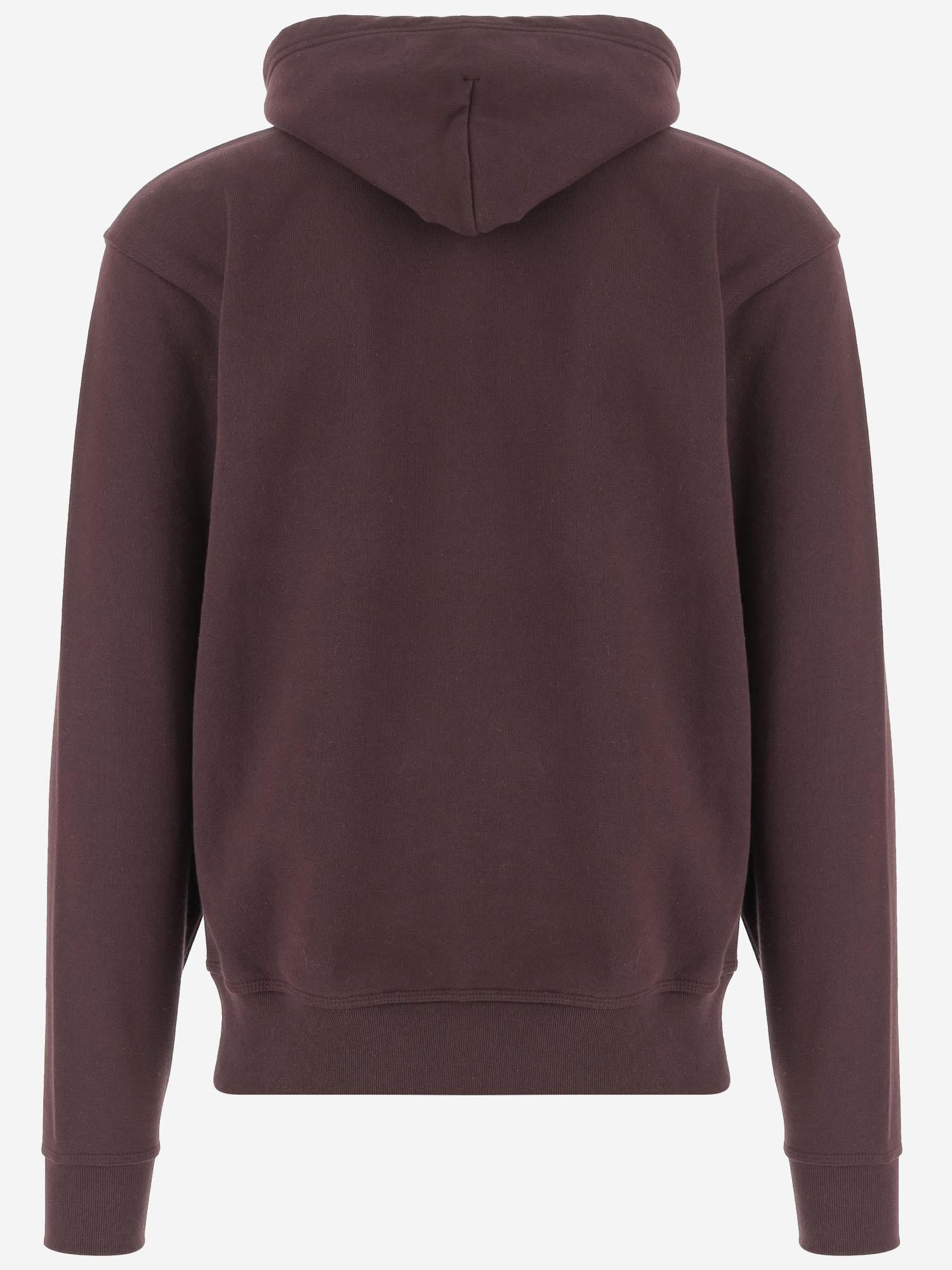 FELPA IN COTONE CON PATCH CHECK 8114990 WINE RED BURBERRY 
