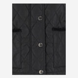 Giacca in nylon trapuntato 8107465 BLACK/SANDIPCHECK BURBERRY 