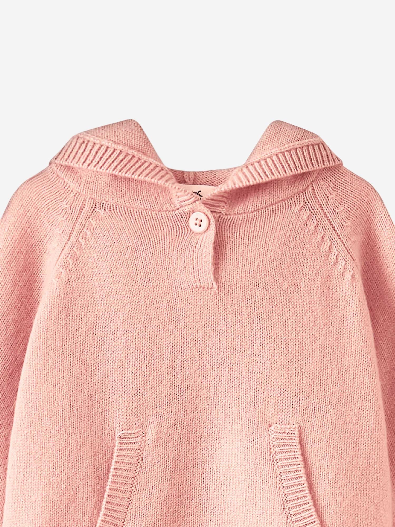 FELPA IN CASHMERE CON CAPPUCCIO PEBDA2942PU 124 BONPOINT KIDS 