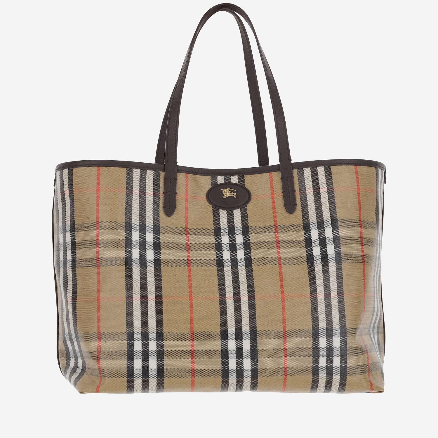 Borsa Tote Highlands media 8112222 SAND BURBERRY 