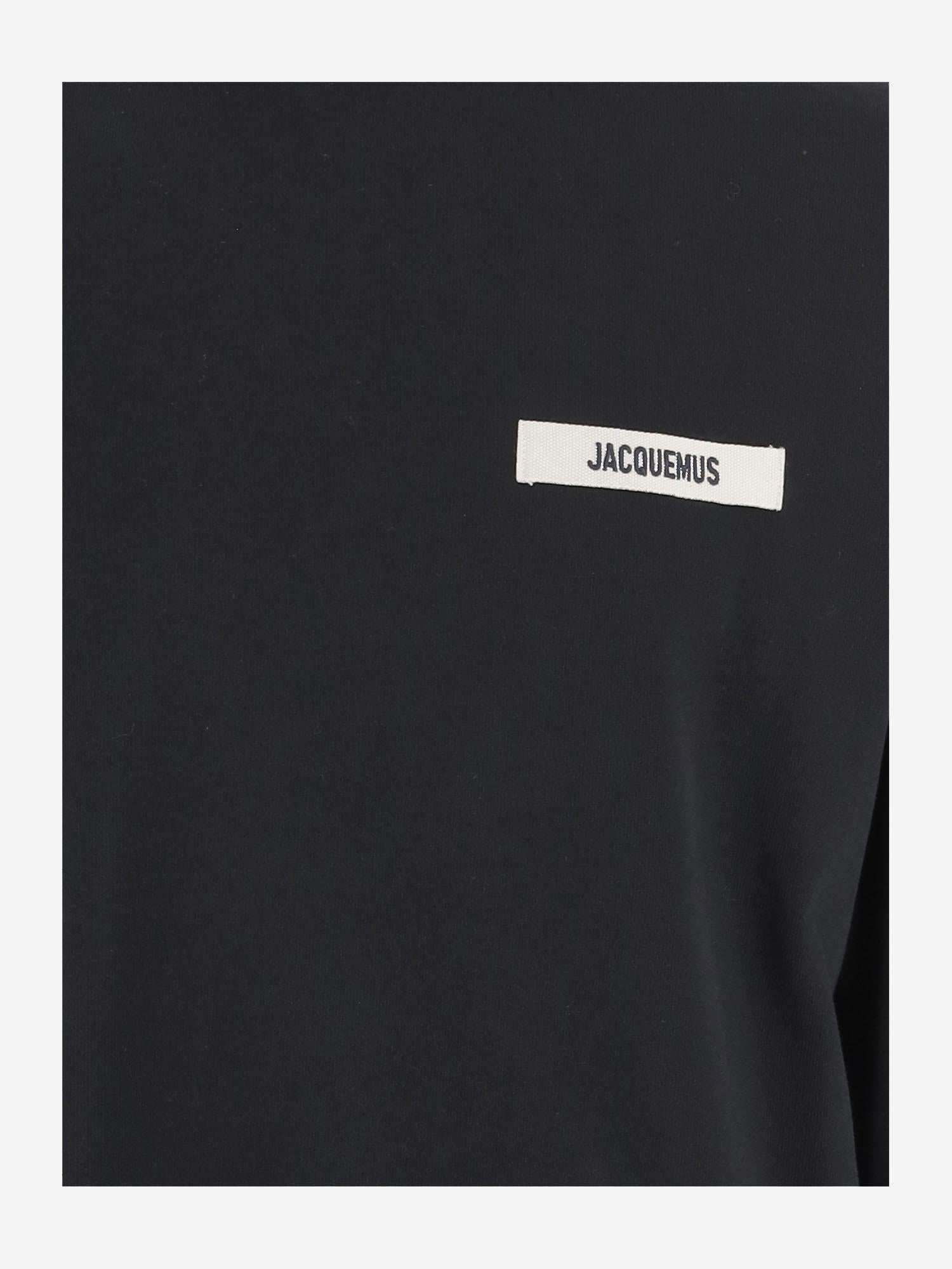 T-SHIRT A MANICHE LUNGHE CON LOGO TSM00570AJ00226 990 JACQUEMUS 