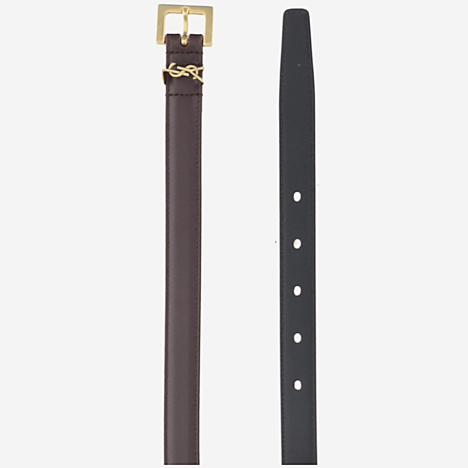 CINTURA IN PELLE CASSANDRE 554465 BOO0W6892 SAINT LAURENT 