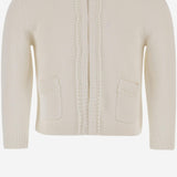 CARDIGAN IN COTONE E CASHMERE S06XCAK00013 008 BONPOINT KIDS 