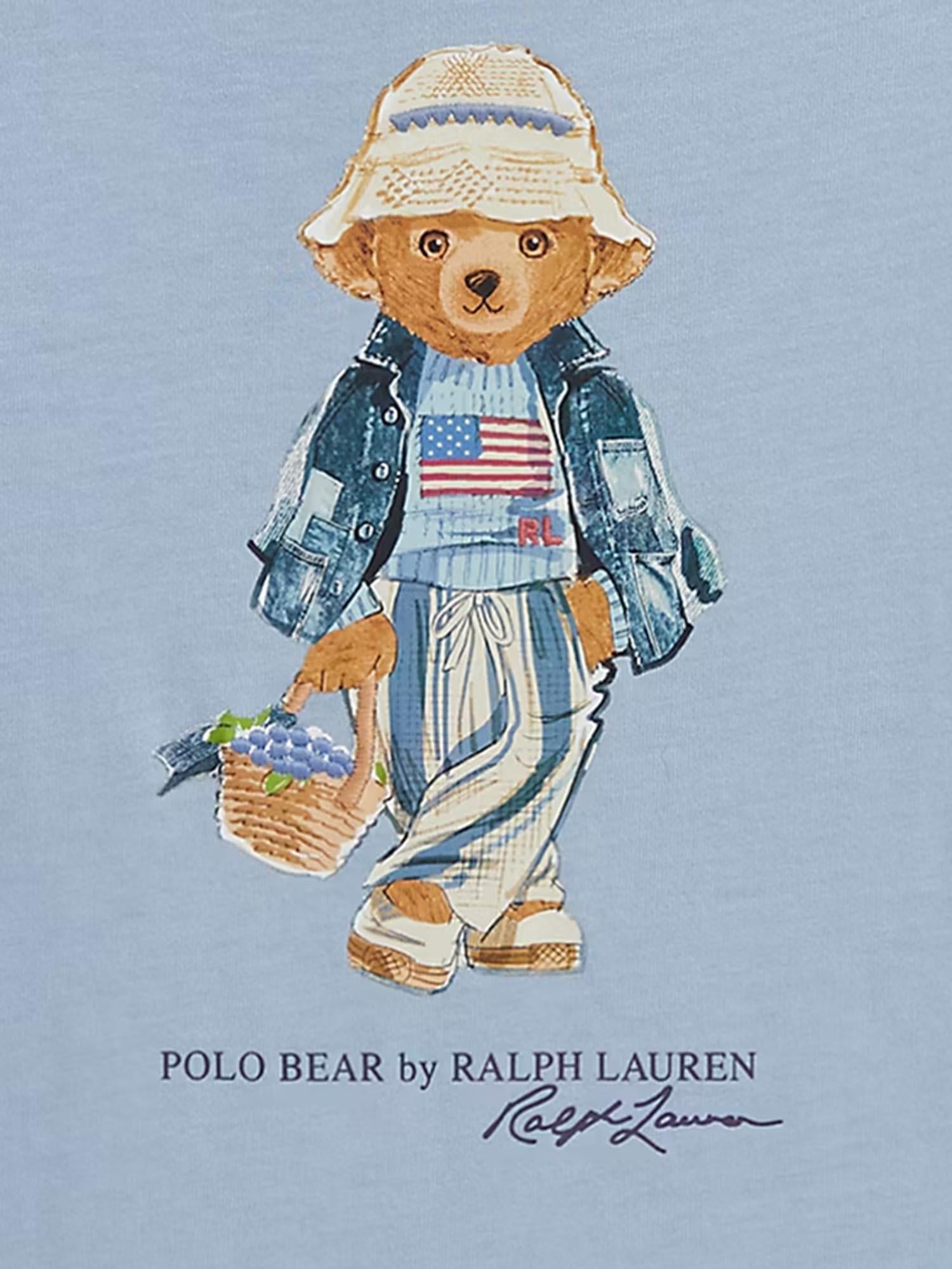 T-SHIRT Polo Bear in jersey di cotone<BR/> 313A11759 002 POLO RALPH LAUREN KIDS 